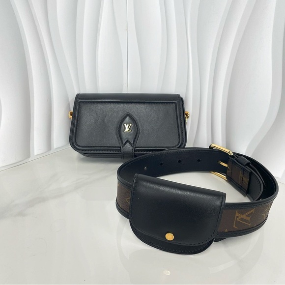 Louis Vuitton Black Leather Multi-Pochette Accessoires - Picture 1 of 12